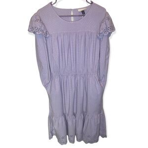 Universal Thread Eyelet Dress
Ruched detail
Ruffle accents
ALine